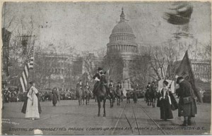 Starting of suffragette's parade coming up Penna. (Pennsylvania) Ave. March 3, 1913 - Washington D.C.