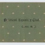 Political Equality Club, Castile, N.Y.  Booklet cover