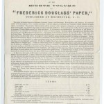 Prospectus of The Eight Volume of "Frederick Douglass' Papers"