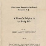 A Woman's Religion in her Daily Life, 1928 Booklet cover