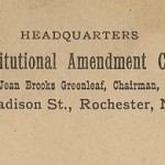 Envelope used by the Constitutional Amendment Committee showing the return address 